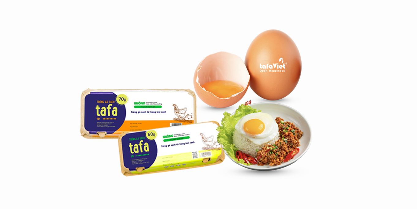 trứng gà Tafa chuẩn sạch